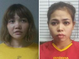 Las acusadas fueron detenidas el 13 de febrero poco después de asaltar a la víctima en el aeropuerto de Kuala Lumpur. AFP / Royal Malaysian Police