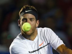 Del Potro, clasificado tras imponerse a Frances Tiafoe, tiene por delante un duro enfrentamiento ante el número dos del mundo. AFP / A. Estrella