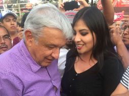 Quezada indicó que las acusaciones en su contra son a causa de una persecución política por apoyar al líder de Morena. TWITTER / @MariHernandez90