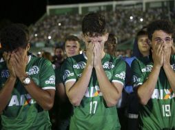 A tres meses del accidente, en noviembre, la tragedia sigue presente en los jugadores del club de Chapecó. AP / ARCHIVO