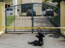 Exterior de la Embajada de Corea del Norte en Kuala Lumpur. La tensión política entre ambos países se agrava. EFE / A. Yusni