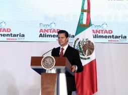 Peña Nieto inauguró oficialmente la Expo ANTAD y Alimentaria 2017, en Guadalajara. EL INFORMADOR / E. Barrera