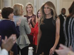 Melania Trump registra mejores porcentajes entre hombres que entre mujeres. AP / P. Martinez