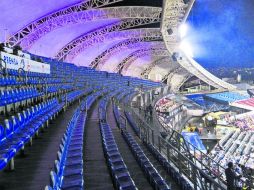 Tras la eliminación de México, el Estadio de los Charros lució casi vacío para el duelo de desempate entre Italia y Venezuela. EL INFORMADOR / F. Romero