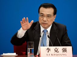 Li Keqiang primer ministro chino pide a Taiwan que se acepte el principio de una única China. AFP / N. Asfouri