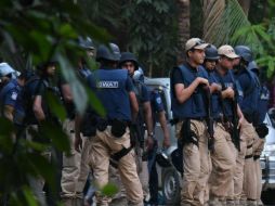 En la operación resultaron heridos dos policías. AFP / STRINGER