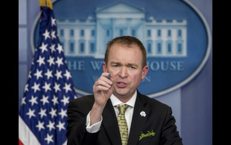 Mick Mulvaney manifiesta que las declaraciones sobre temas tan específicos deben aguardar a la publicación del presupuesto completo. AP / A. Harnik