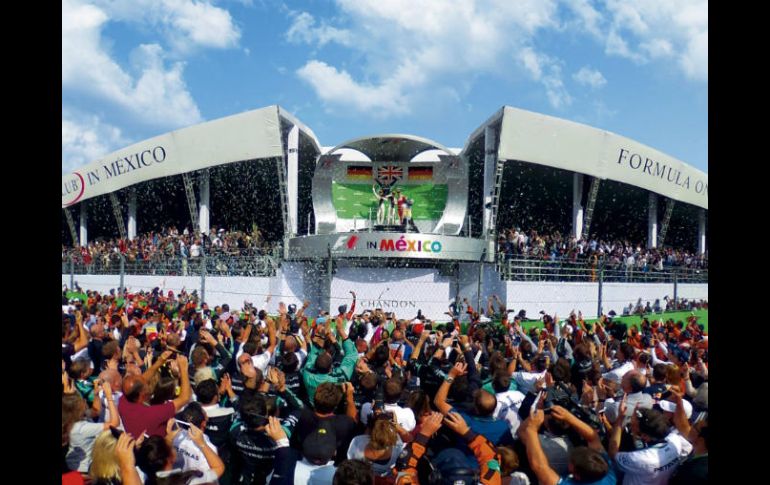 El Autódromo Hermanos Rodríguez albergará el Gran Premio de México, en Ciudad de México, el 29 de octubre. TWITTER / @mexicogp