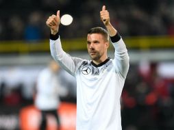 Lukas Podolski jugó tres Copas del Mundo; fue campeón en Brasil 2014, de la mano de Joachim Low. AFP / M. Becker