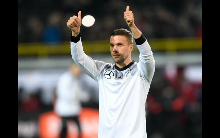 Lukas Podolski jugó tres Copas del Mundo; fue campeón en Brasil 2014, de la mano de Joachim Low. AFP / M. Becker