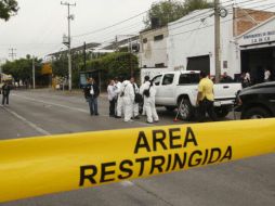 Elementos de la policía municipal resguardan la zona para las investigaciones correspondientes. NTX / ARCHIVO