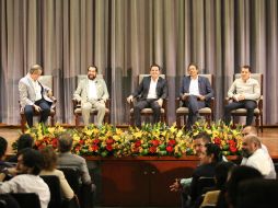 Aristóteles participó en el foro universitario 'Rostros de Jalisco, Gigante Agroalimentario', realizado por la UAG. ESPECIAL / Aristóteles Sandoval