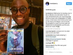 'Nos detuvimos para comprar algunas frutas en un mercado al aire libre y he aquí, Luz De Luna', escribió. INSTAGRAM / bandrybarry