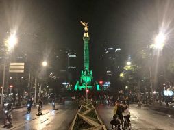 Entre los lugares más representativos destacaron el Ángel de la Independencia. TWITTER / @GobCDMX