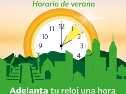 Esta madrugada entró en vigor el Horario de Verano, por lo que se debe adelantar el reloj una hora. NTX / SENER