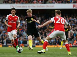 El City se adelanta en dos ocasiones, pero los Gunners lograron empatar. AFP / I. Kington