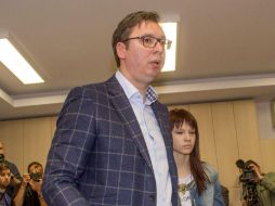 Vucic se jactó de los importantes éxitos económicos cosechados desde que se convirtió en primer ministro en 2014. EFE / E. Cukic