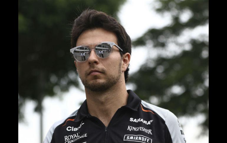 Sergio Pérez admitió que disfrutó corriendo con los nuevos monoplazas de Force India. AP / ARCHIVO