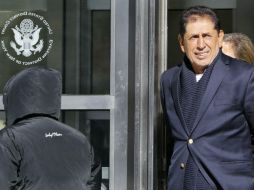 Brayan Jiménez, saliendo de la corte del Distrito de Brooklyn, Estados Unidos. AP / K. Willens