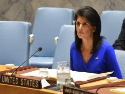 Nikki Haley asumió una agresiva retórica contra Rusia en el Consejo de Seguridad. AFP / T. Clary