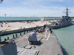 Los destructores ‘USS Porter’ y ‘USS Ross’, equipados con misiles de crucero, están en la parte oriental del Mediterráneo. AP / U.S. Navy