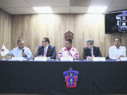 Jacinto Armando Chacha, Gerardo Mejía Pérez, Gabriel Pacheco, Héctor Solís Gadea  y Juan Gregorio Regino, de izquierda a derecha. ESPECIAL /