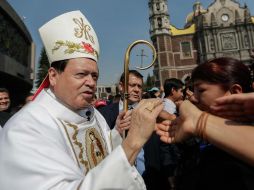 Previo a la misa celebrada en la catedral, Norberto Rivera Carrera realizó una procesión de Ramos para conmemorar la llegada de Cristo. SUN / ARCHIVO