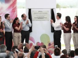 Peña Nieto estuvo en el Estado de México para inaugurar una planta refresquera. SUN / A. Leyva