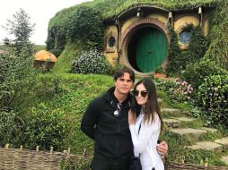 La pareja visitó Hobbiton, la aldea Hobbit de 'El Señor de los Anillos' que se recreó en Nueva Zelanda. INSTAGRAM / ximenanr