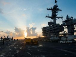 Estados Unidos envió el portaaviones USS Carl Vinson y su grupo de batalla a aguas de la península corena. EFE / US Navy