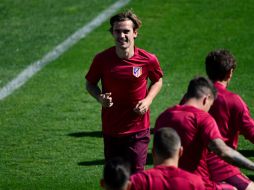 El francés Antoine Griezmann, con catorce goles desde el parón navideño, es de los hombres más importantes en la cancha. AFP / P. P. Marcou