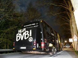 El autobús salía del hotel hacia el estadio para disputar la ida de los cuartos de final de la Liga de Campeones. EFE / F. Vogel