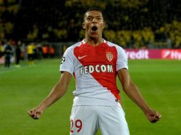 Mónaco sobrevoló en la primera mitad, adelantándose con un tanto de su ''niño prodigio'', el francés Kylian Mbappé. AFP / S. Schuermann