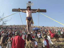 Los asistentes estuvieron satisfechos con la actuación de Miguel Alejo, quien interpretó a Jesús. EL INFORMADOR / F. Atilano