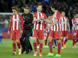 : Un gol de Saúl Ñiguez, de cabeza tras un centro de Filipe Luis en el minuto 26, dio el empate a los rojiblancos. AP / R. Vieira