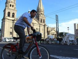 Explican que al arranque de MiBici había 900 viajes al día, hoy se realizan alrededor de ocho mil. EL INFORMADOR / ARCHIVO