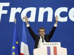 Casi 150 mil votos separan a Macron de Le Pen. EFE / Y. Valat