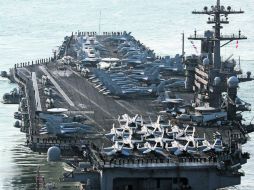 El USS Carl Vinson pretende trasladarse a aguas cercanas a la península de Corea a finales de esta semana. AP /