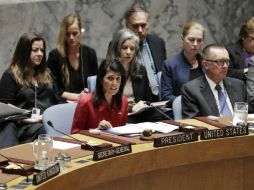 Haley dijo que Estados Unidos trabaja con China para presionar a Corea del Norte en relación a pruebas nucleares. ESPECIAL / XINHUA