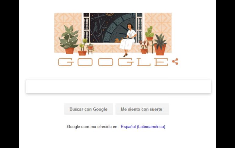 Con su 'doodle' de este día, la empresa rinde tributo a la célebre pensador. ESPECIAL / google.com