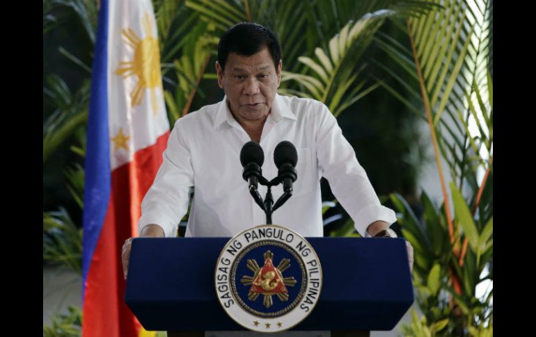 Rodrigo Duterte ha prometido desechar la tradicional alianza militar con EU y en los últimos meses se ha acercado a China y Rusia. AP / A. Favila