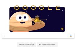 En la animación se aprecia la sonda, que junto con la nave Cassin fue lanzada al espacio el 15 de octubre de 1997. ESPECIAL / google.com.mx