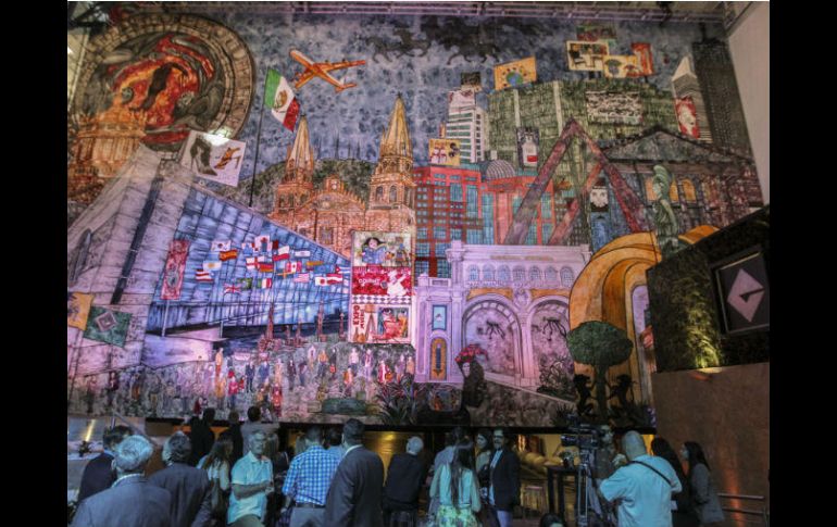 Las tres décadas de labores del recinto de eventos se coronaron con un mural de 330 m2. EL INFORMADOR / F. Atilano