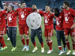 El título de la Bundesliga era el único al que podía aspirar el Bayern tras la eliminación de la Champions y la Copa alemana. AP / M. Sohn