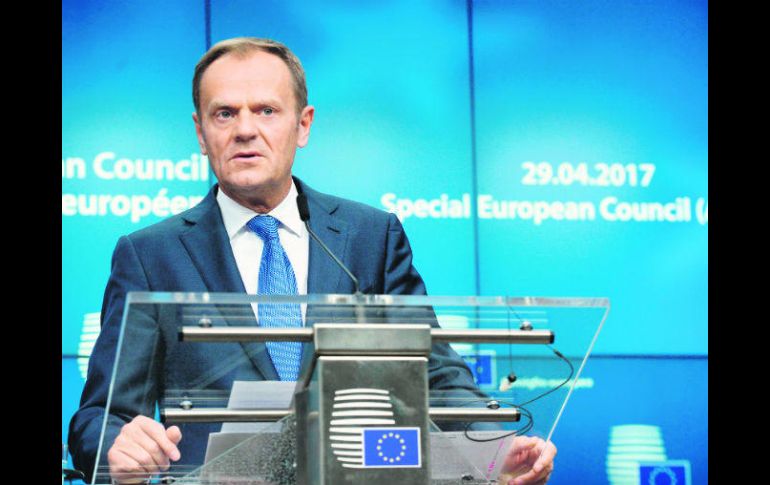 Firme. Donald Tusk, presidente del Consejo Europeo, afirmó que la población necesita garantías reales. AFP /