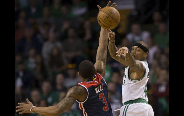 Thomas contribuye con 33 puntos a la victoria de los Celtics. EFE / CJ Gunther