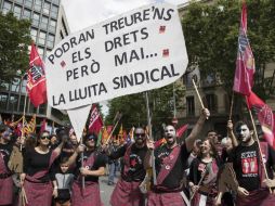 Este día, sindicatos de trabajo alrededor del mundo realizan manifestaciones. EFE / M. Pérez