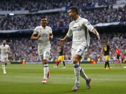 Cristiano Ronaldo anotó a los minutos 9, 73 y 86. AP / D. de Olza