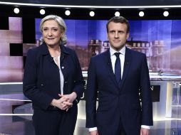 Le Pen intentará presentar a Macron como el heredero del impopular presidente socialista François Hollande. AP / E. Feferberg