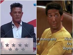 Compararon el aspecto de Sanz con el personaje Ross Geller, de Friends, cuando se bronceó. TWITTER /